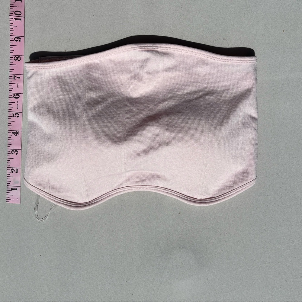 Women's Light Pink Strapless Bandeau - Picture 5 of 5
